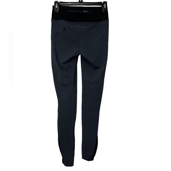 Lululemon Athletica Wide Waistband Smooth Stride Tight Leggings Blue Gray Size 4 - Picture 6 of 7